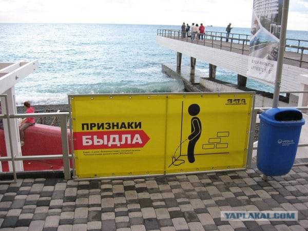 "Признаки быдла", Крым, Ялта