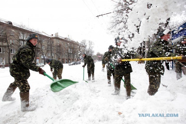 Уборка снега в Канаде