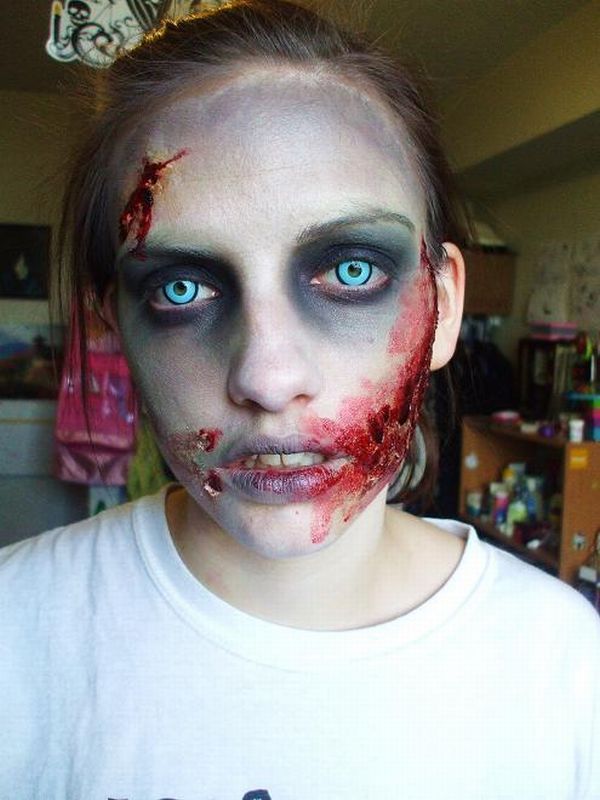 Настоящий зомби-макияж