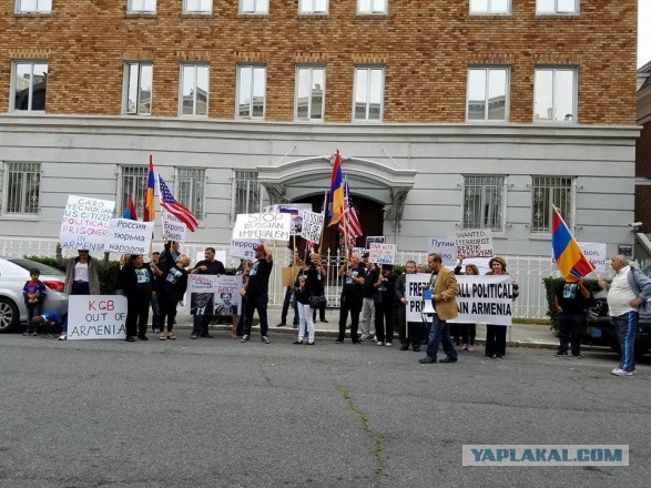 Антироссийская акция армян в США