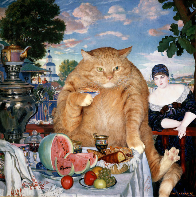 Загадка самой известной картины Кустодиева «Купчиха за чаем»