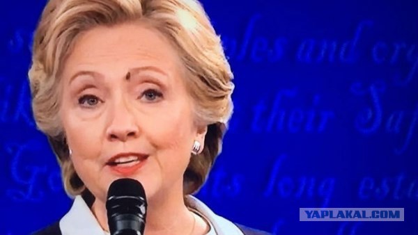 Муха на брови Хиллари Клинтон во время теледебатов стала звездой соцсетей