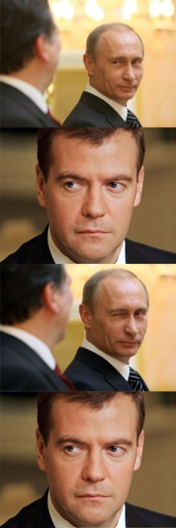 Фотожаба: Путин развлекает Медеведева