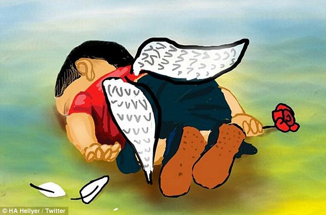 Погибший мальчик-беженец