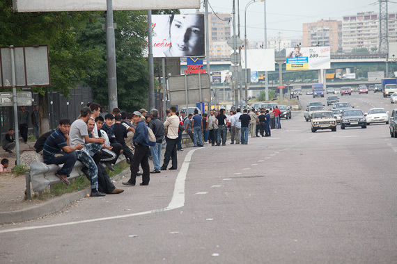 Рынок рабов на Ярославском шоссе