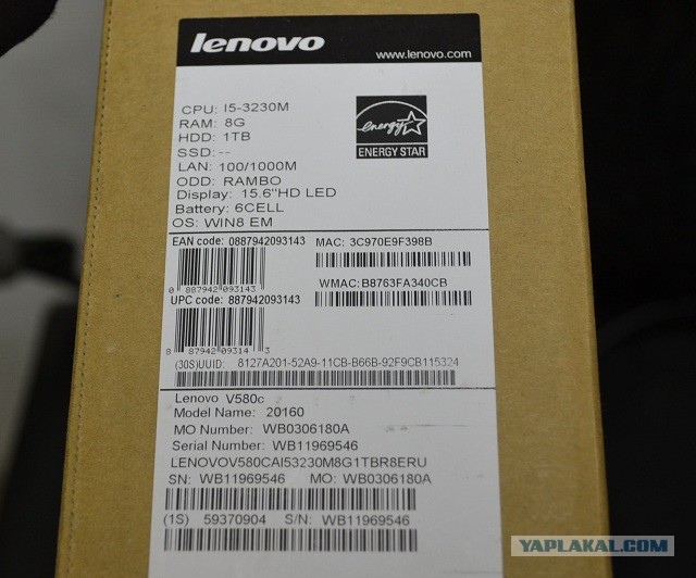 Новый Lenovo V580c i5/8/1Tb/740m 2Gb