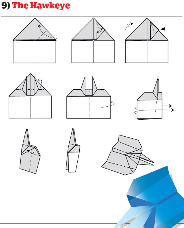 Самолетики из бумаги (12 принтов)