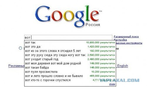 Приколы из Google