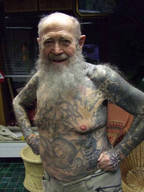 В защиту татуировок — разрисованные старики [фото]