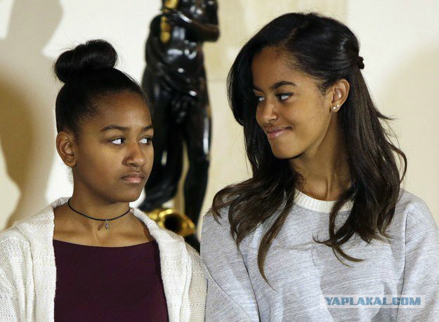 Обама и реакция его дочерей