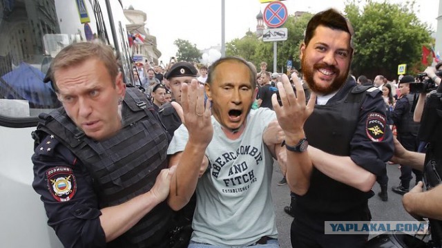 Фотожаба: задержание Навального
