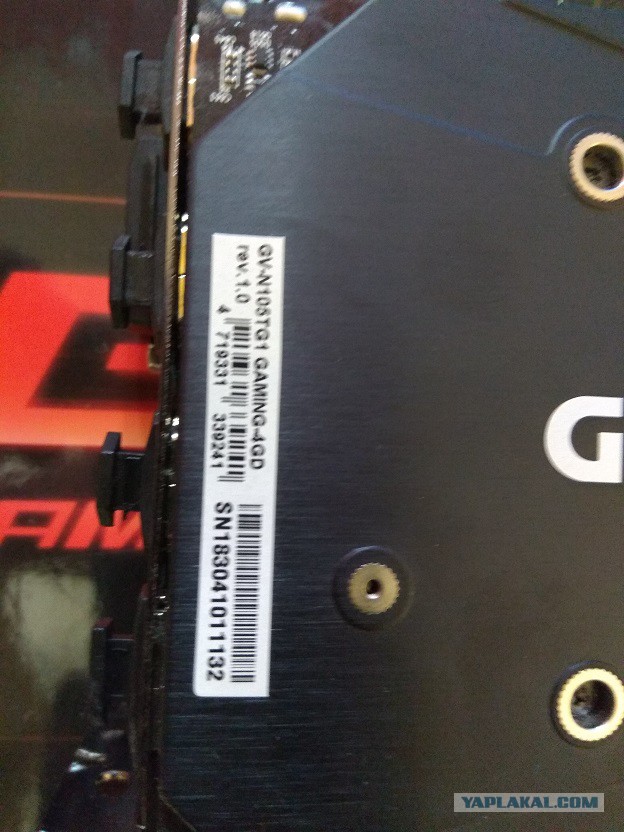 Видеокарта GeForce GTX 1050 Ti G1 Gaming 4G