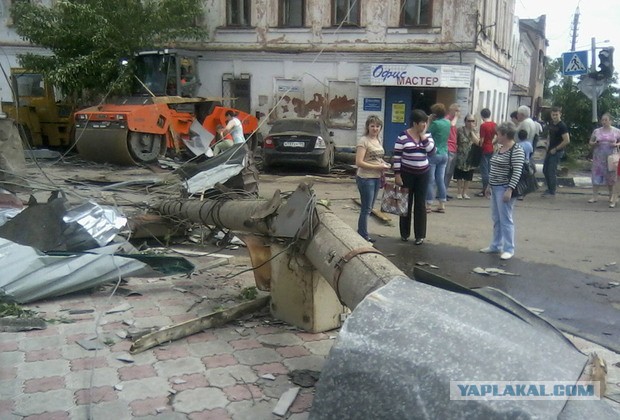 Сегодняшний смерч в Тульской области