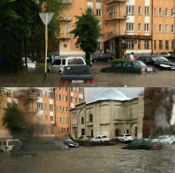Во Владикавказе прошел "небольшой" дождик