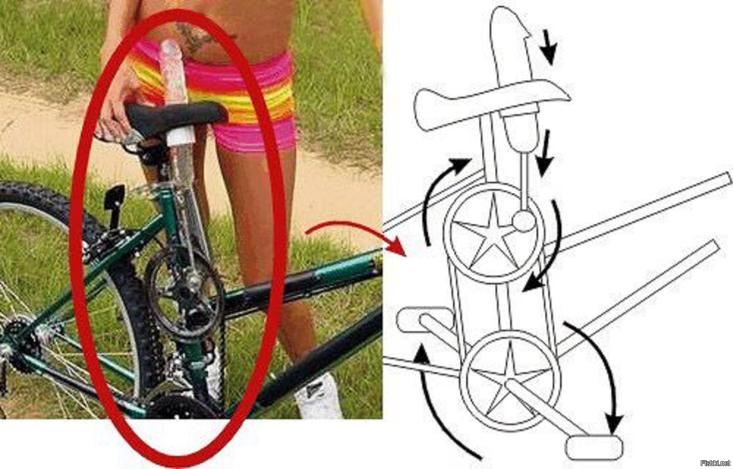 Girls bikes dildo