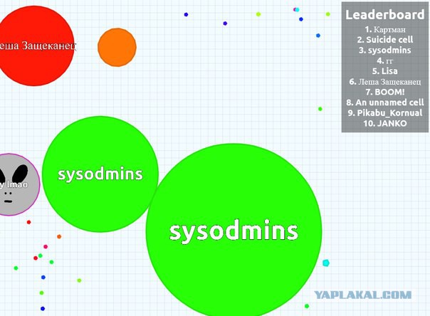 Симулятор жизни: agar.io