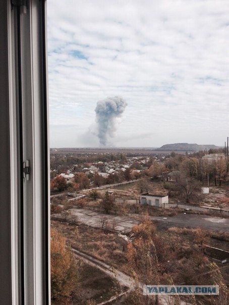 В Донецк прилетела ракета
