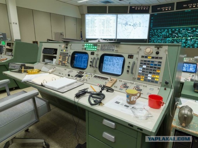 Восстановленный центр управления полётами миссии «Аполлон» к 50-му юбилею высадки человека на Луну