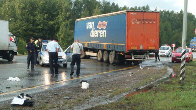 Обнародованы фото с места смертельного ДТП в Нижегородской области