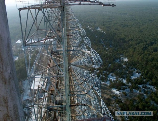 Радиолокационная станция Дуга возле Чернобыля
