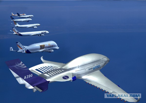 Самолет недалекого будущего - Airbus A-390