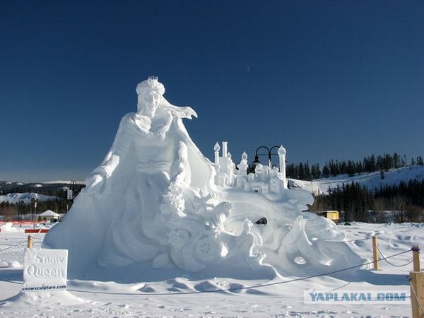 Скульптуры из снега