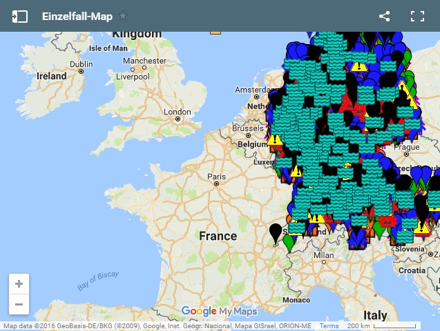 Немецкие активисты создали в Google Maps карту преступлений мигрантов