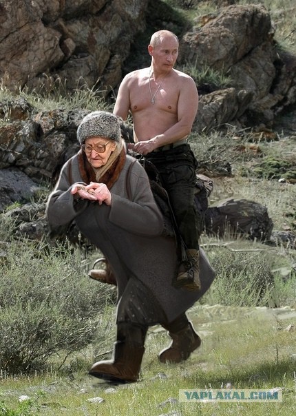 «Путин» проехал по Петербургу на повозке, запряженной людьми предпенсионного возраста