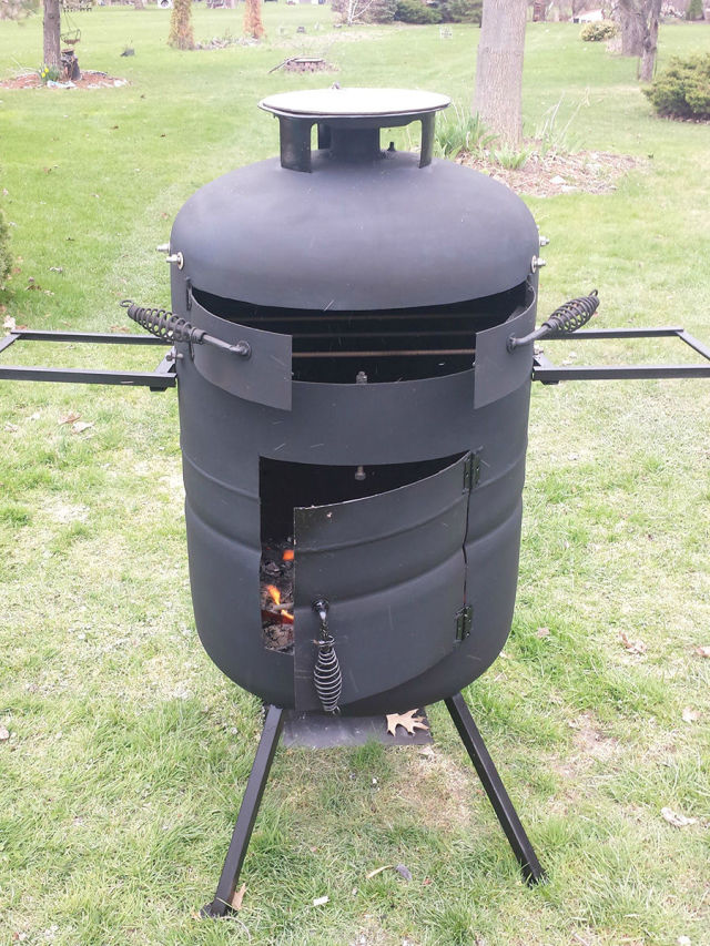 Печь для пиццы из старого баллона своими руками