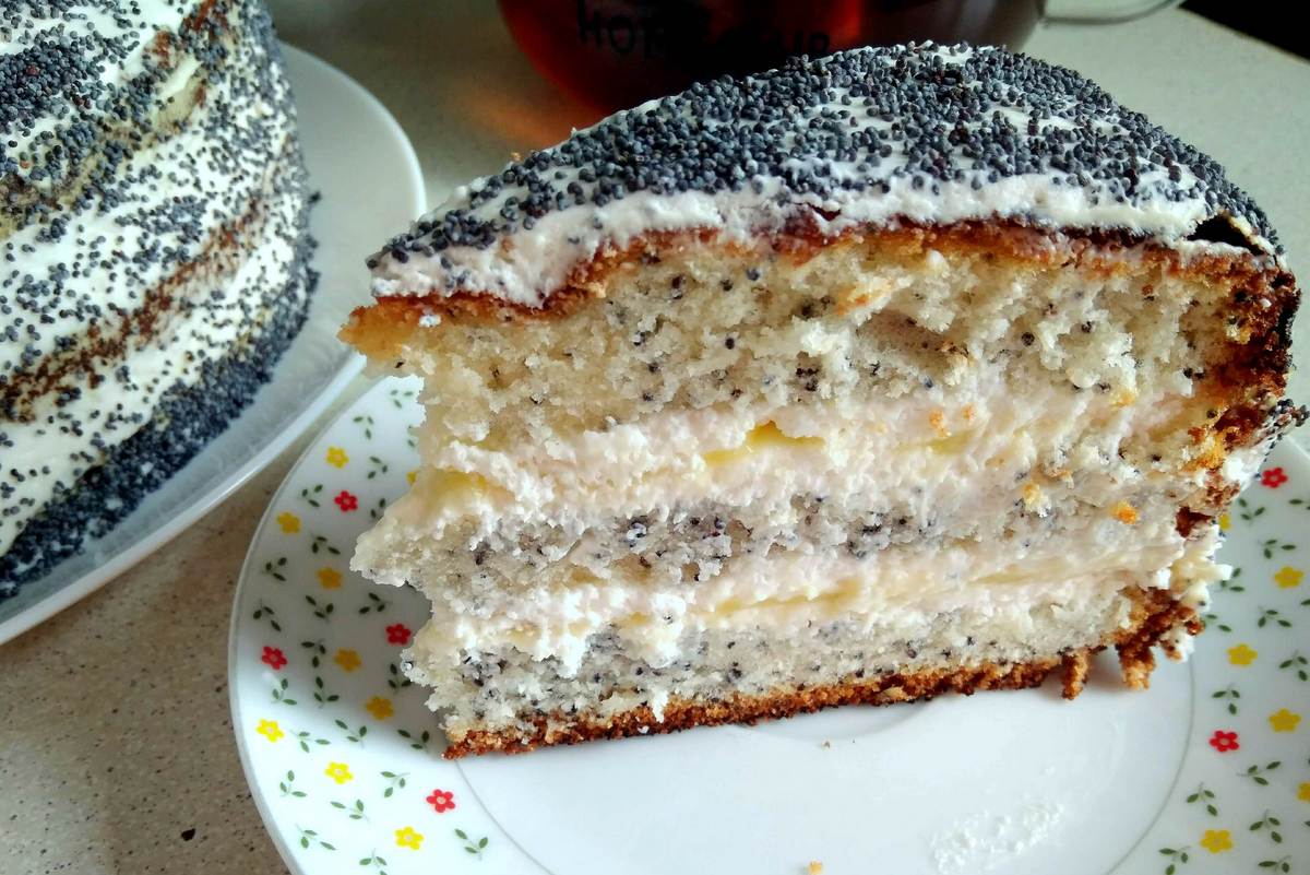 Маковый торт рецепт с фото