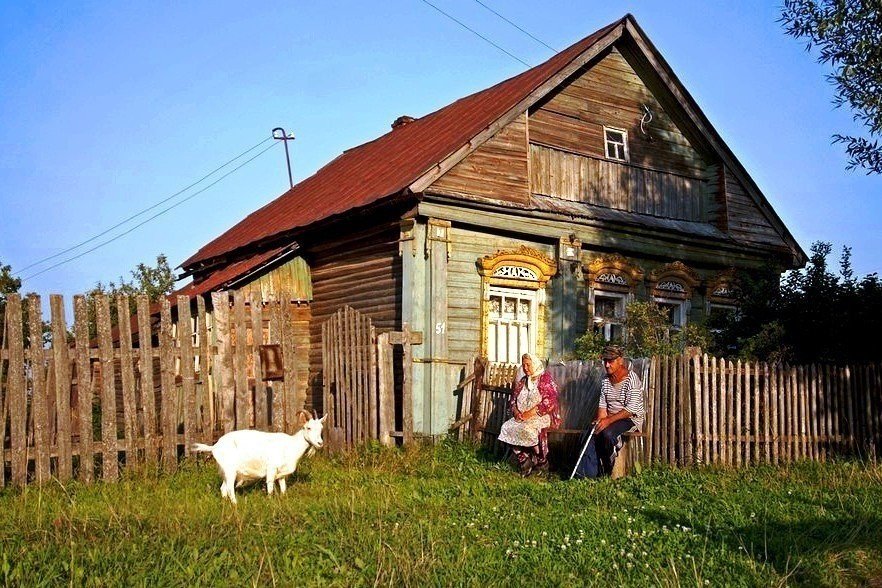 У бабушки в деревне