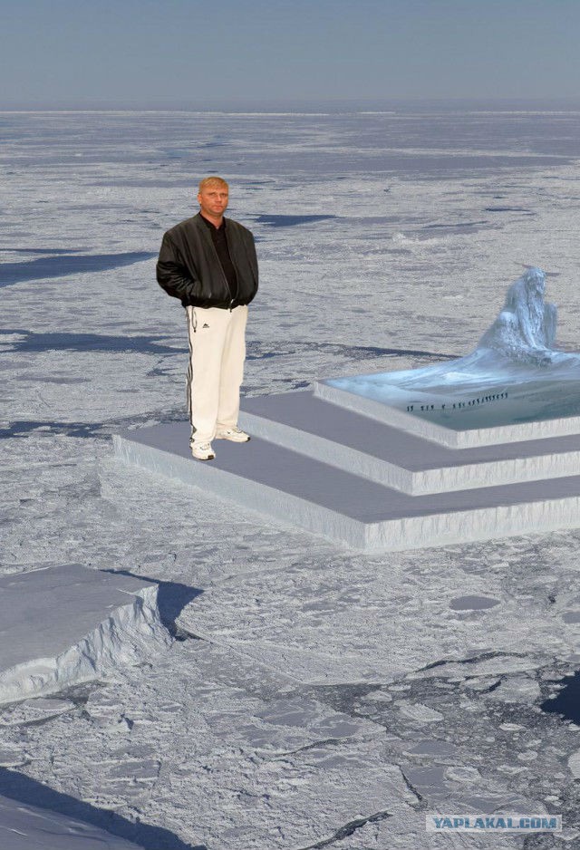 NASA сфотографировало айсберг идеальной формы