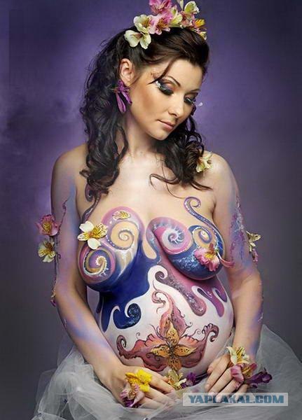 БодиАрт беременных(10фоток)