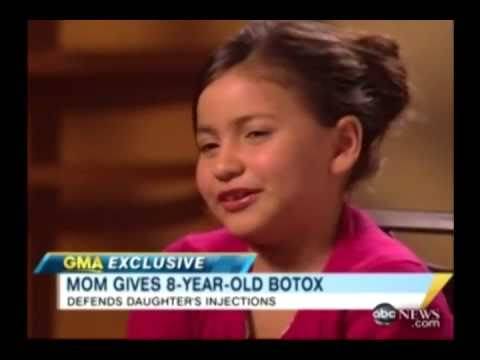 Мама сделала инъекции ботокса своему 8-летнему ребенку, затем покрыла ее ноги воском!