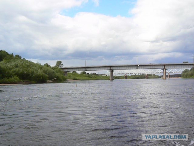 Обрушился мост в Архангельской области