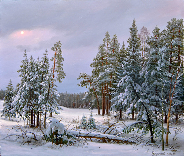 Зима в картинах русских художников