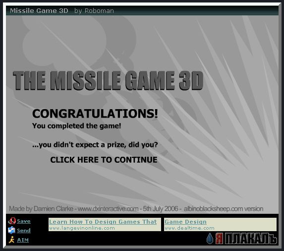 Missile Game 3D