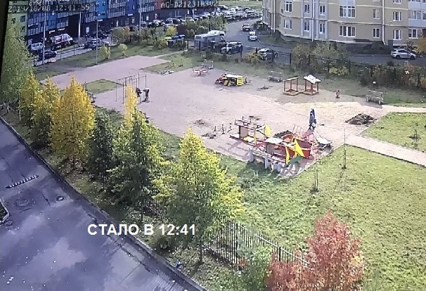 В Пушкине снесли установленную жильцами детскую площадку