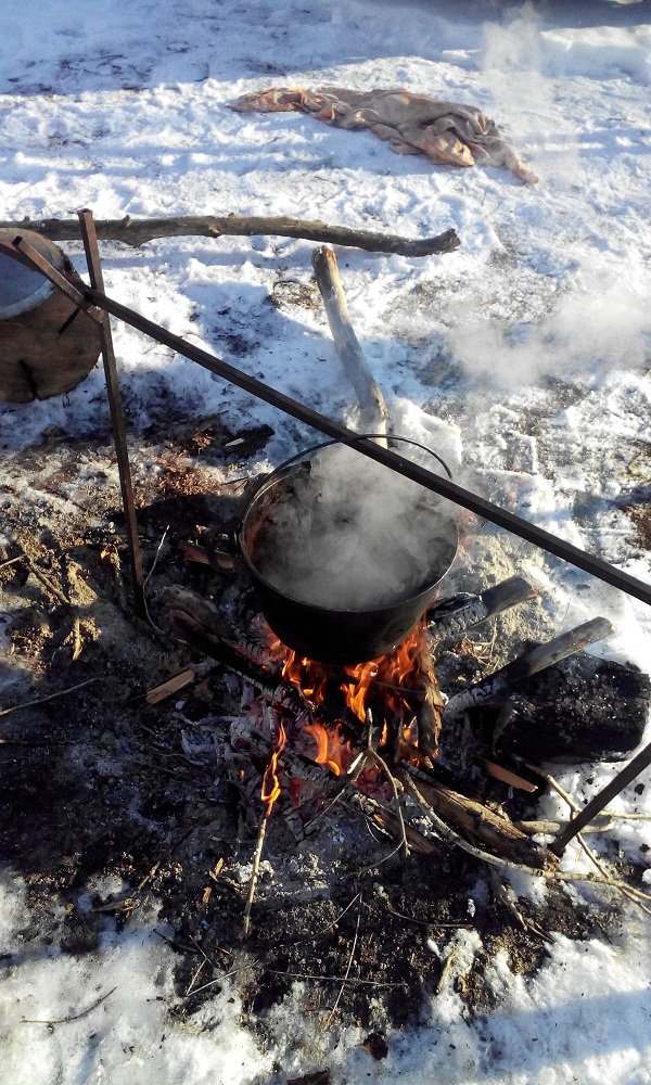 Январский плов в лесу!