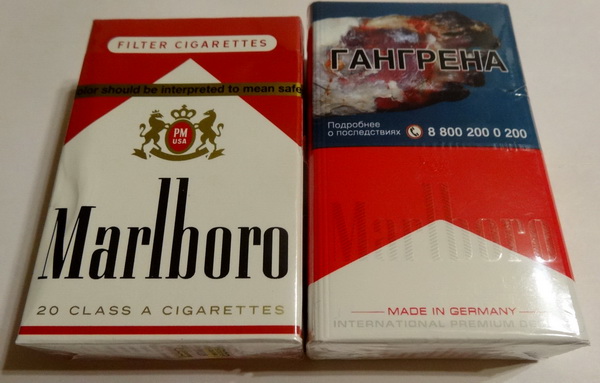 Сравнительная дегустация сигарет Marlboro производства США и России