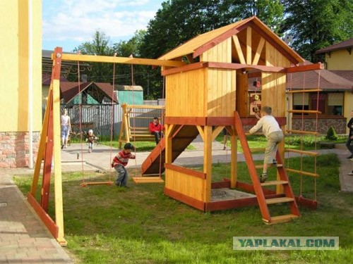 Как мы строили детскую площадку на даче