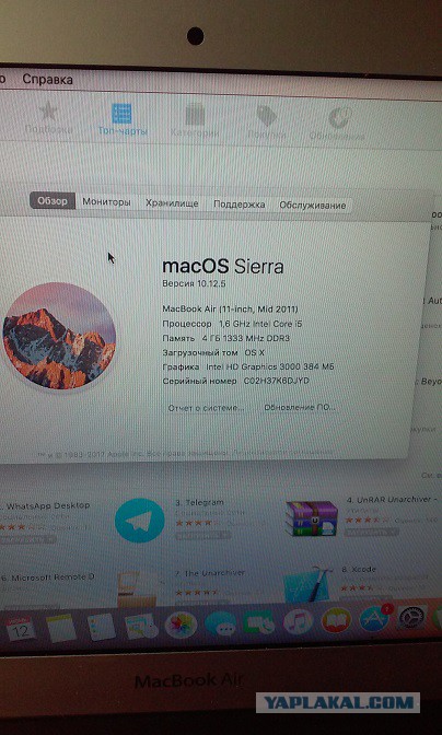 Продам Macbook i5 4gb ssd 128