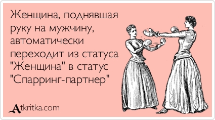 Женщина поднявшая руку на своего мужчину 228