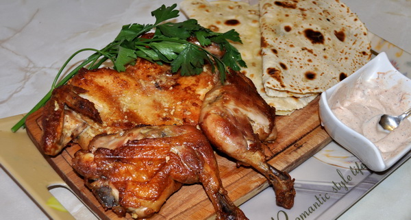 Цыпленок грузинско-татарский, в честь непонятного  праздника.