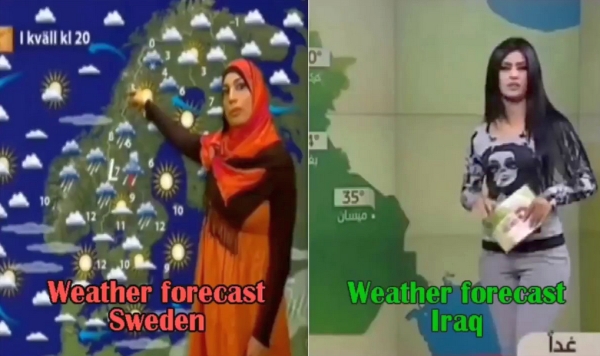 А теперь о погоде.Если в Сирии не получается жить по шариату, то можно попробовать в Швеции