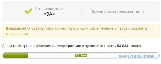 Голосование за комплексную инициативу о легализации самообороны граждан