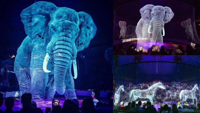 Немецкий цирк использует голограммы вместо живых животных