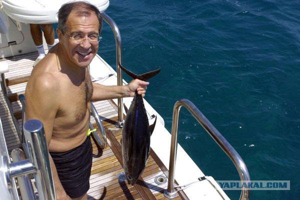 Ещё один высокопоставленный чиновник замечен отдыхающим на яхте в компании рыбки