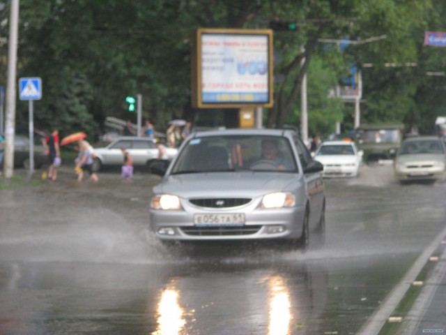 Ураган и потоп в Луганске