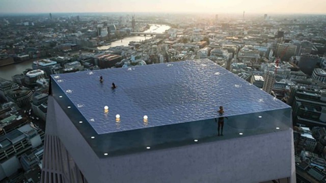 На небоскрёбе в Лондоне построят «технологичный» бассейн с видом на город. Но никто не понимает, как оттуда выбраться